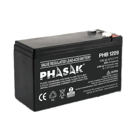 Bateria Phasak Plomo-acido 12V 09Ah
